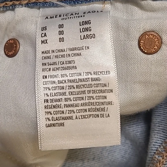 American Eagle Outfitters Light‎ Wash Denim Jeans used good condition. - Picture 3 of 14